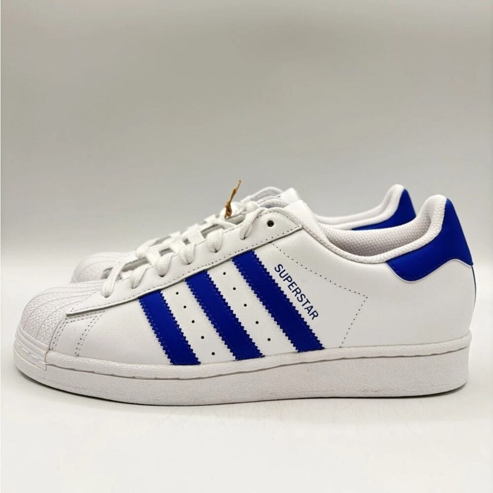 Adidas Men's Superstar Originals men’s size 12 Cloud White Blue |IG9368| - Picture 1 of 4